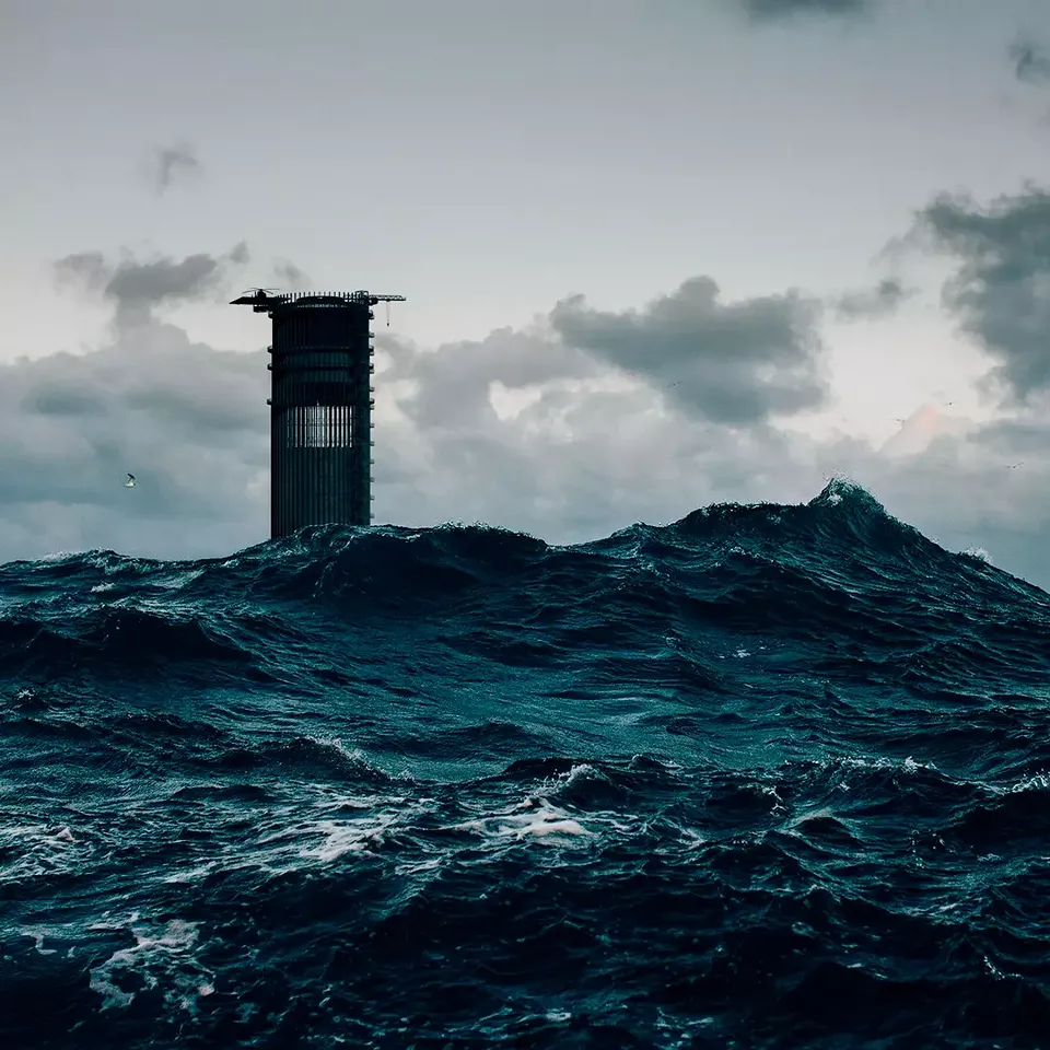 Vue du bateau de pêche