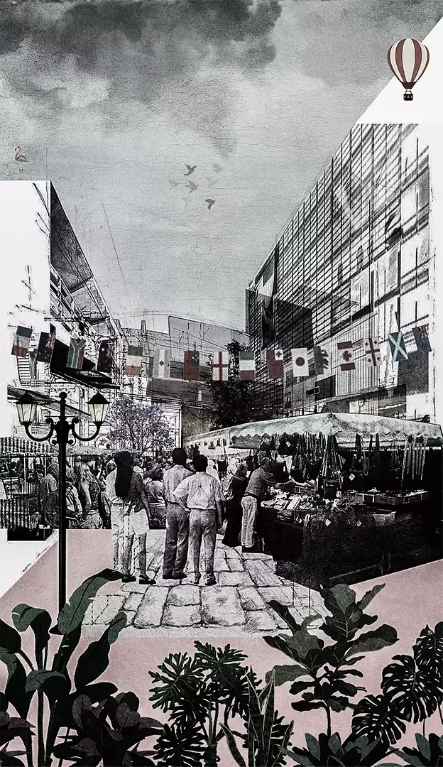 collage aussenraum