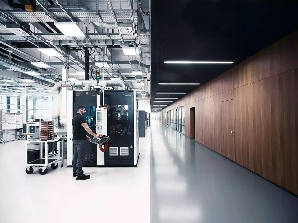 IWC Manufakturzentrum: movement parts production.