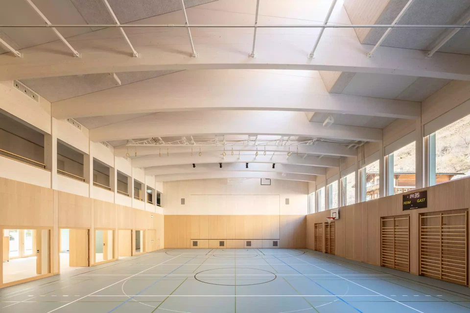 Halle im Sportbetrieb