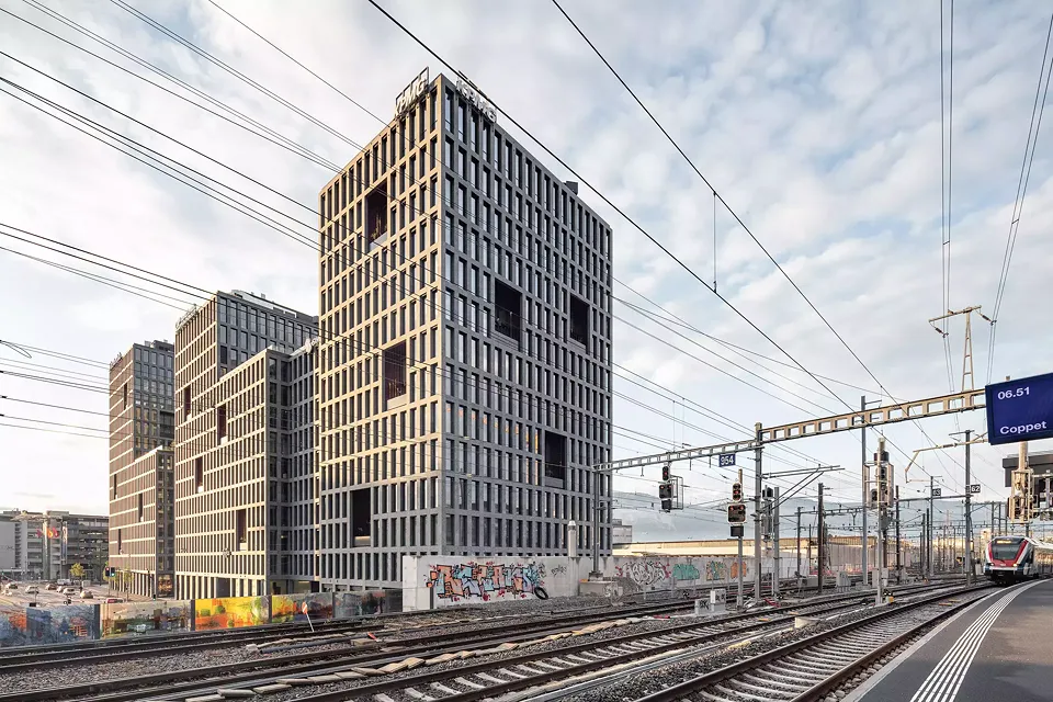 Vue Nord depuis la gare