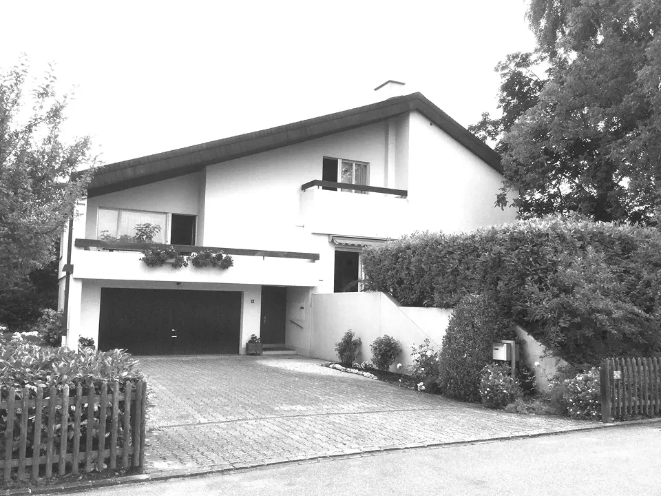 Gebäudesubstanz 1975 Aussenansicht Süd