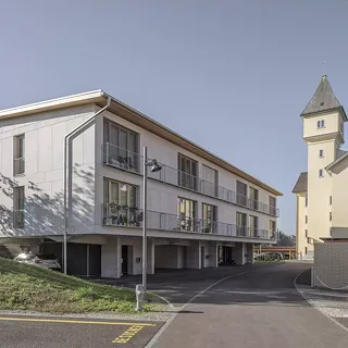 Reihenhaus aus Betonmodulen