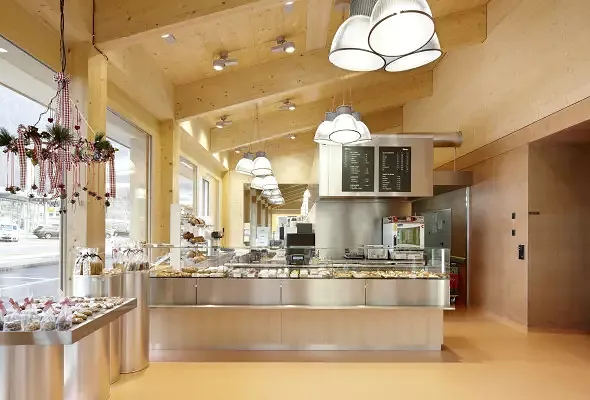 Bäckerei Produktionsgebäude mit Cafè