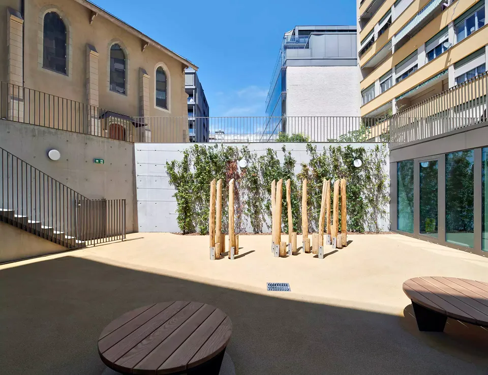 Immeuble mixte de logements et crèche aux Eaux-Vives, Genève / CORPUS