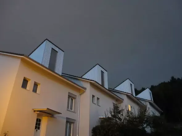 Ansicht Nord-West, Gewitter