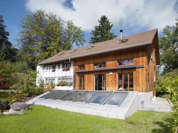 Dachfassade Garten