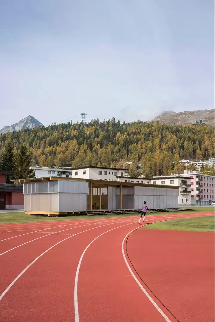 mobiler temporärer Pavillon - Ansicht Süd-Ost