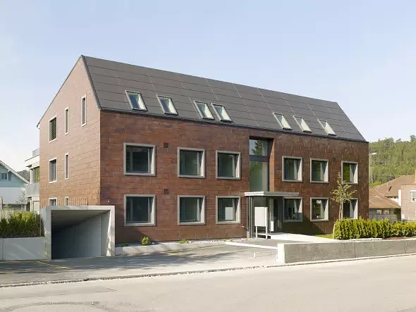 Façade en grès cérame, émaillée