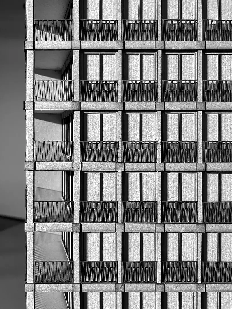 Modellfoto Detail Fassade