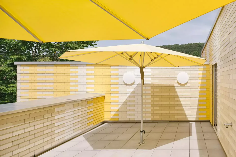 Terrasse au toit