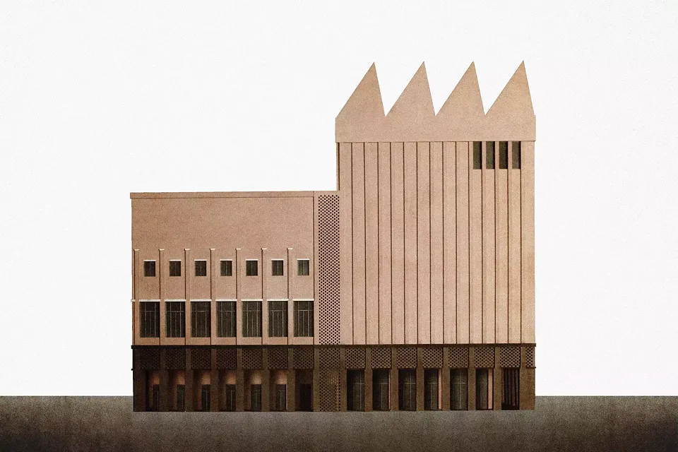 Modell Fassadenansicht