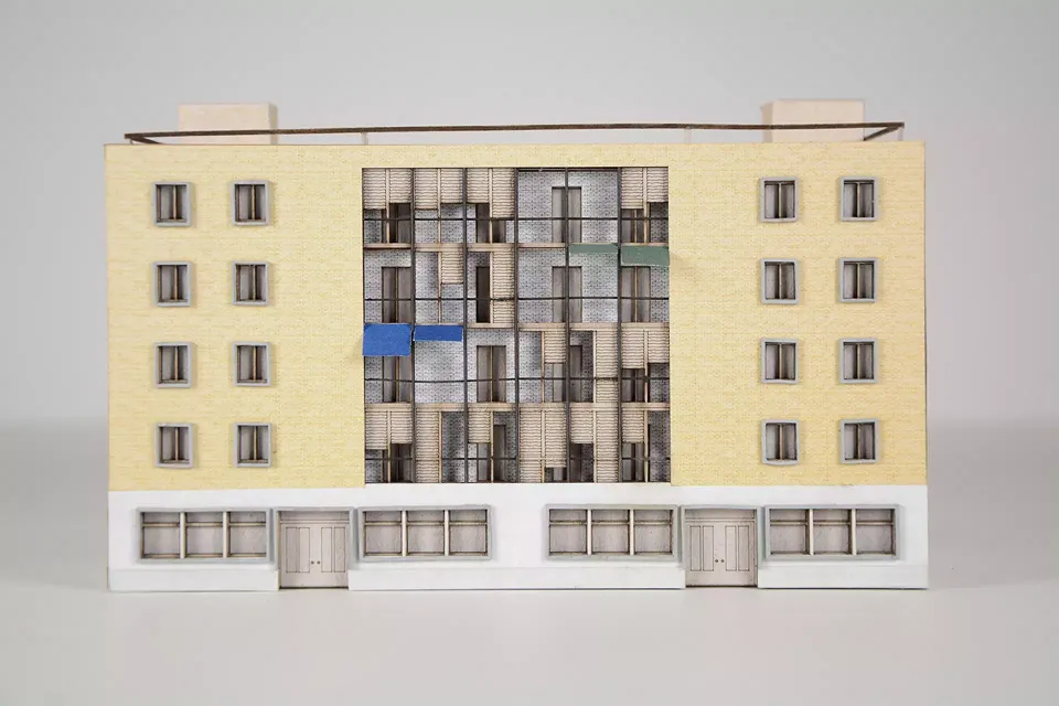 Fassadenmodell Bau Nord
