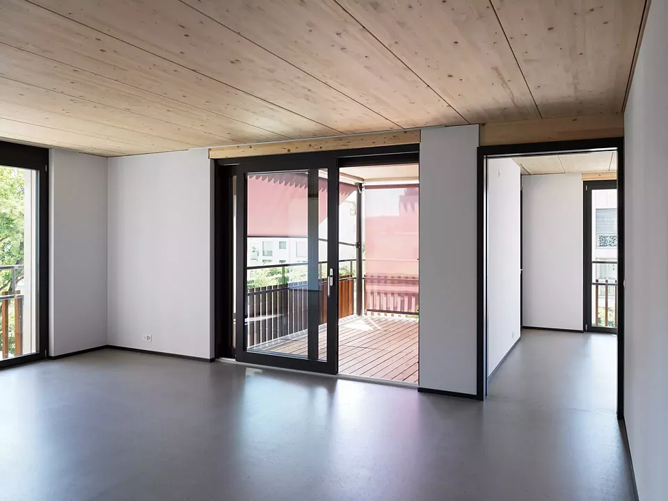 Räumliche Verzahnung Wohnung und Balkon
