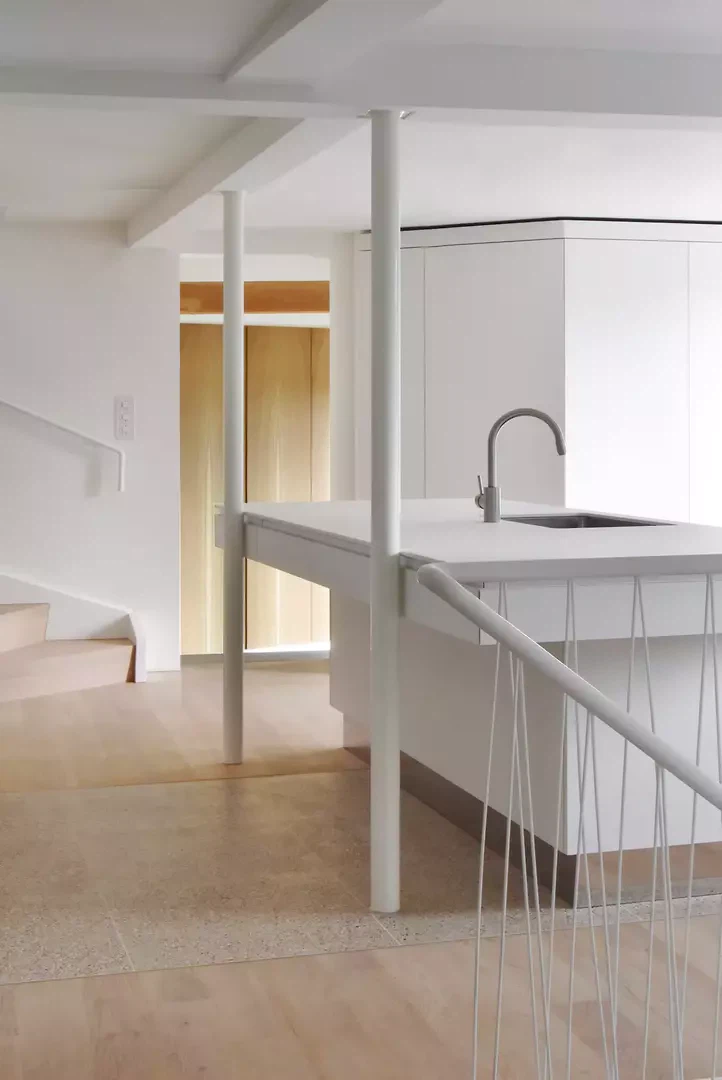 Zolli, rénovation à Zollikon, nouvelle cuisine dans le bâtiment existant