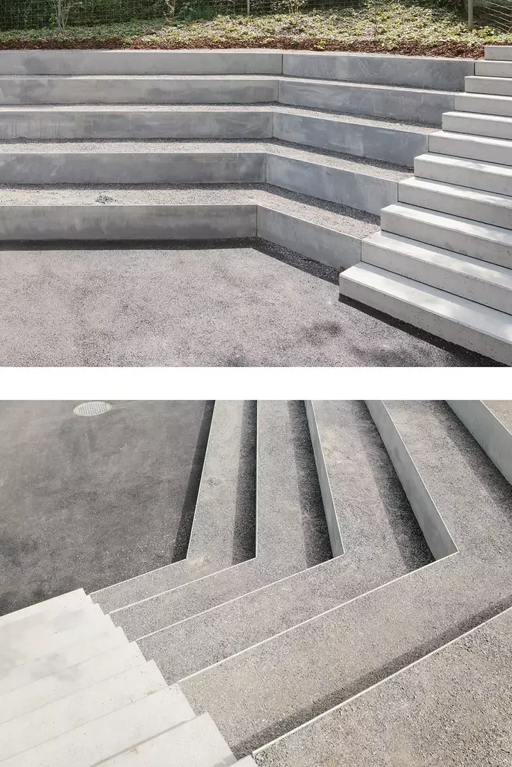 Stufenanalage im Aussenraum