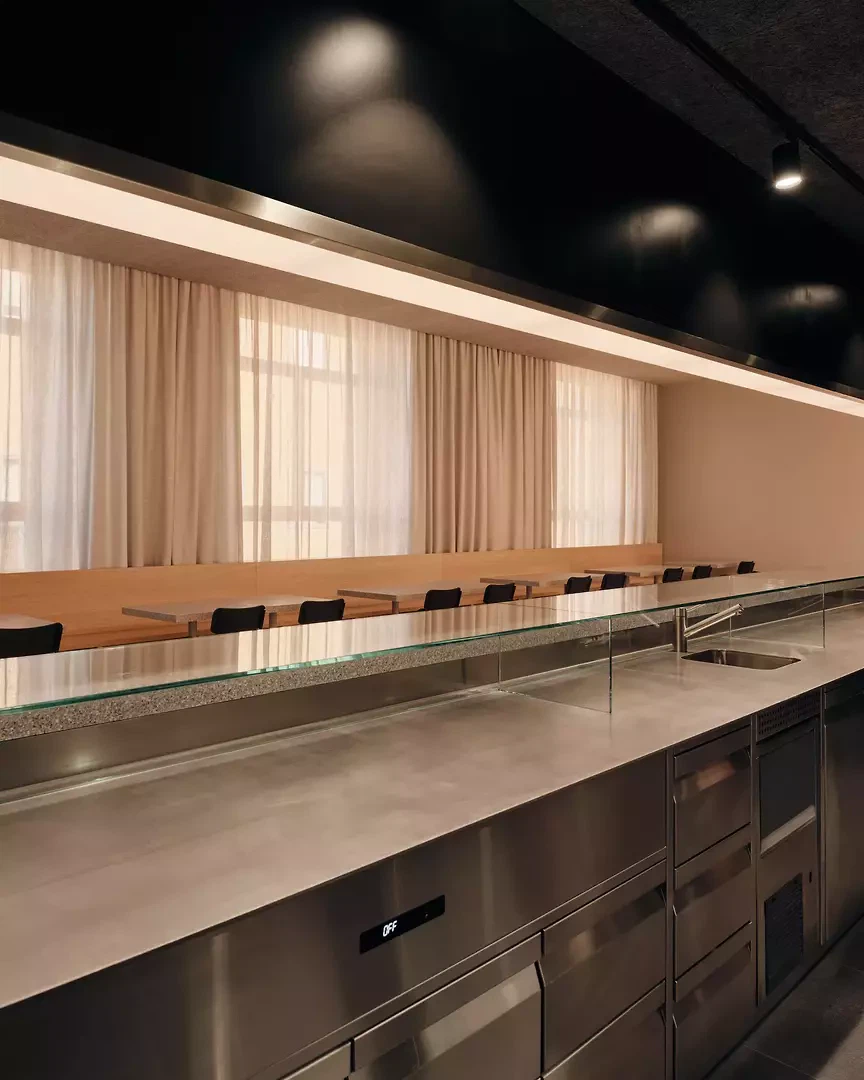 Küchendesign für das Restaurant in Montreux