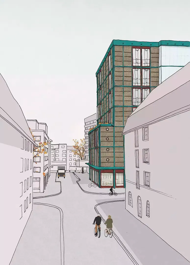 Aussenvisualisierung Südfassade