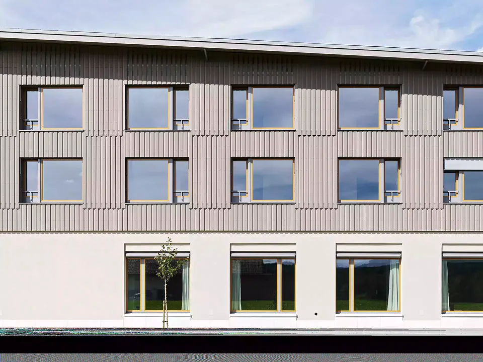 Detail Fassade Süd