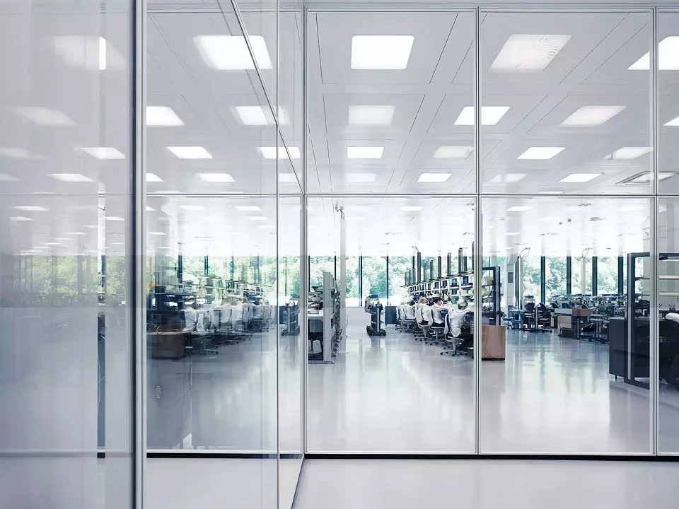 IWC Manufakturzentrum: movement assembly line.