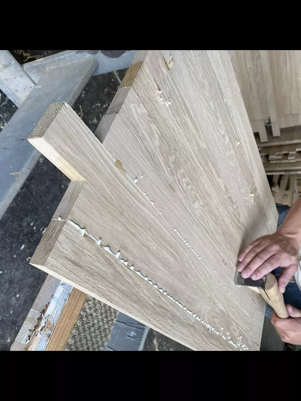 Reuse Holz: In der Werkstatt...