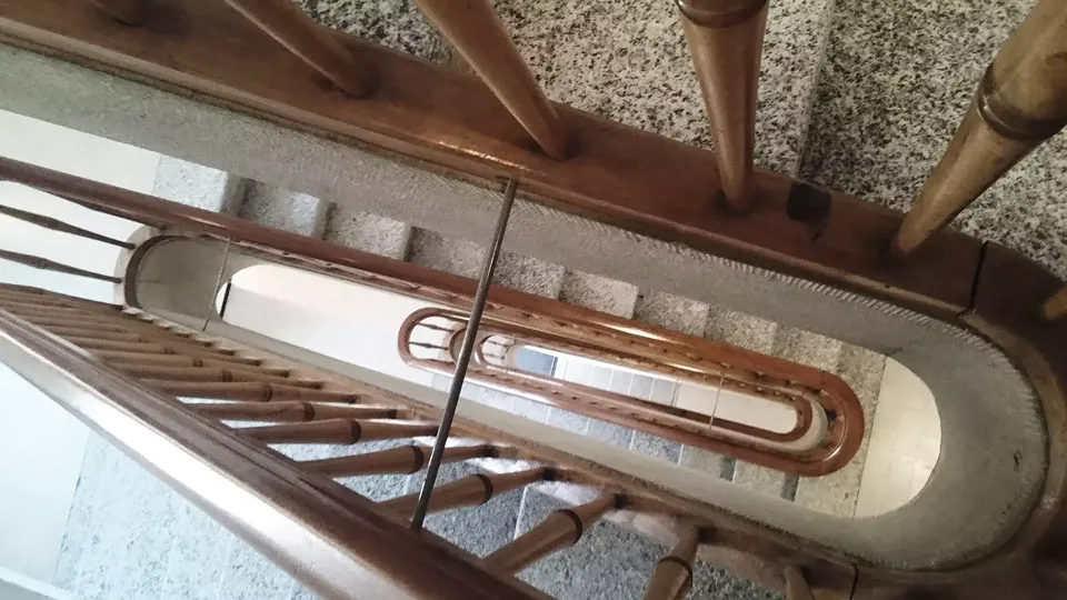 Innenansicht Treppenauge Saniert