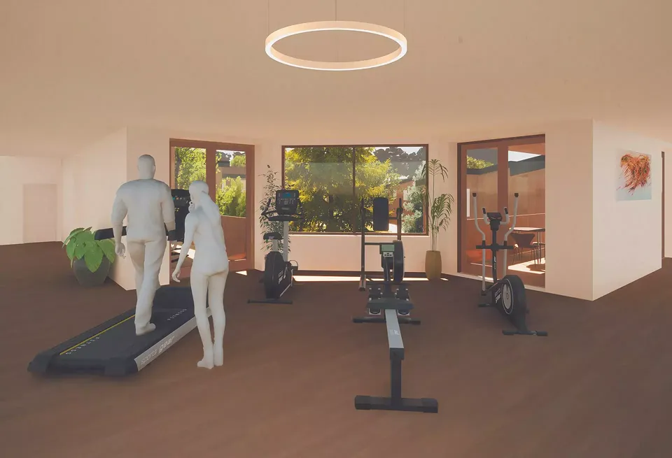 Salle sport étage