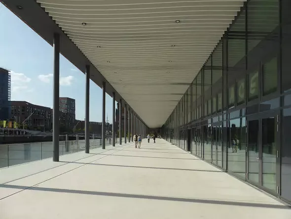 Stadtloggia-Ebene mit Blick Richtung Maritime Museum