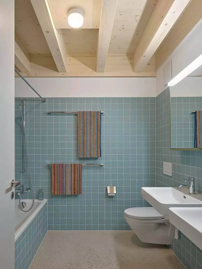 Salle de bains exposée au nord