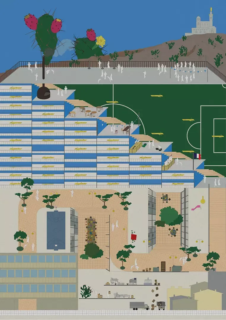 Ensemble & Séparément, free drawing, research by project