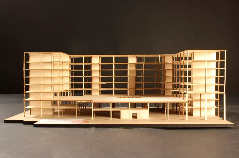 Strukturmodell 1:200 – Ansicht Süd