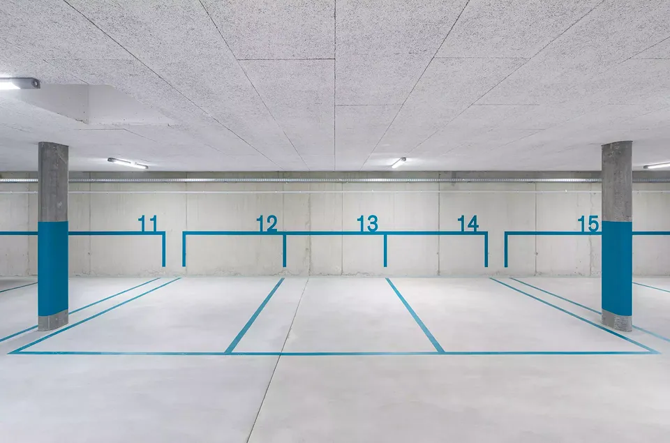 Innenansicht Tiefgarage