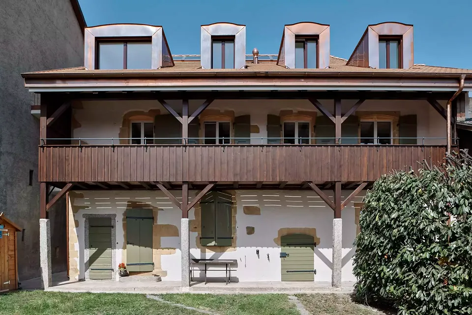 Fassade an der Weinbergseite