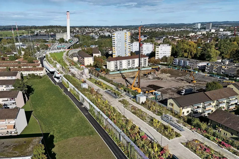 Ueberlandpark und Einhausung im Stadtkontext