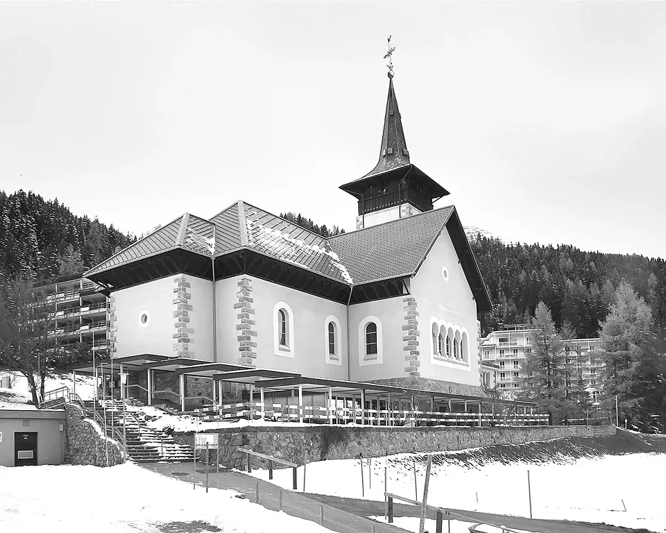 Marienkirche Davos, Aufnahme um 2200