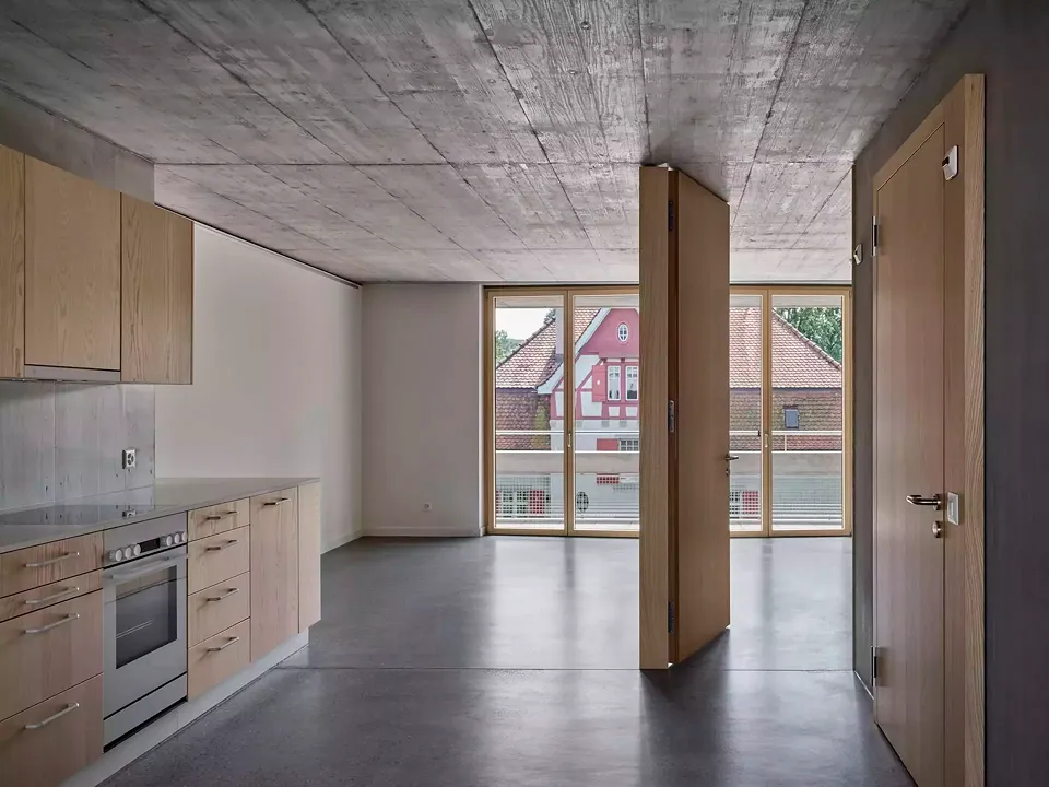 Liaison visuelle cuisine/extérieur