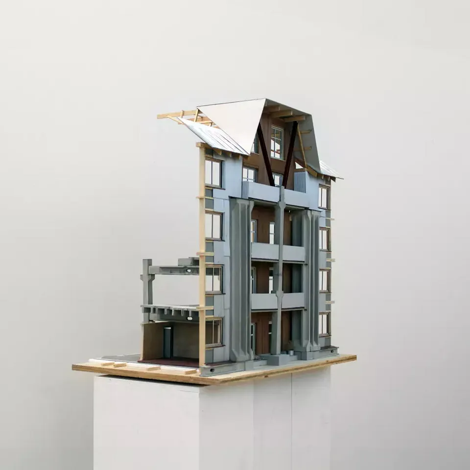 Modèle de façade 1:20 (Ondrej Koleno, thèse de BSc)