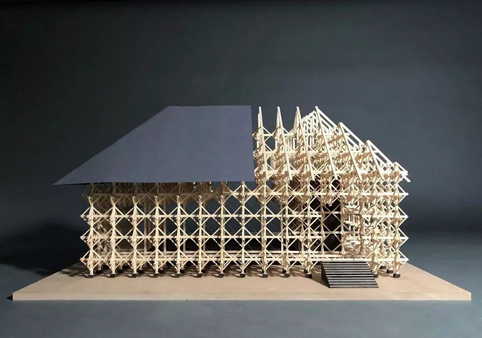 Modellfoto Hauptfassade