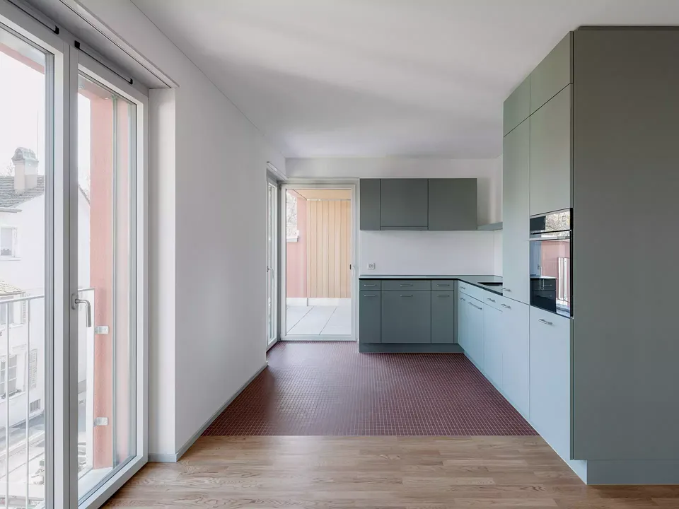 Küche einer Geschosswohnung