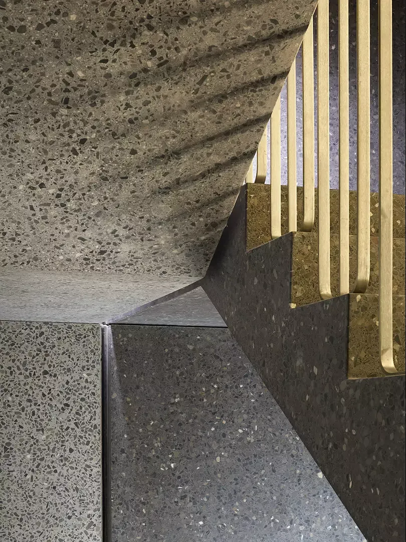Détail du nouvel escalier