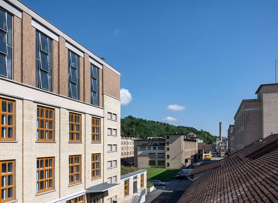 Ostfassade; Einbettung ins Areal