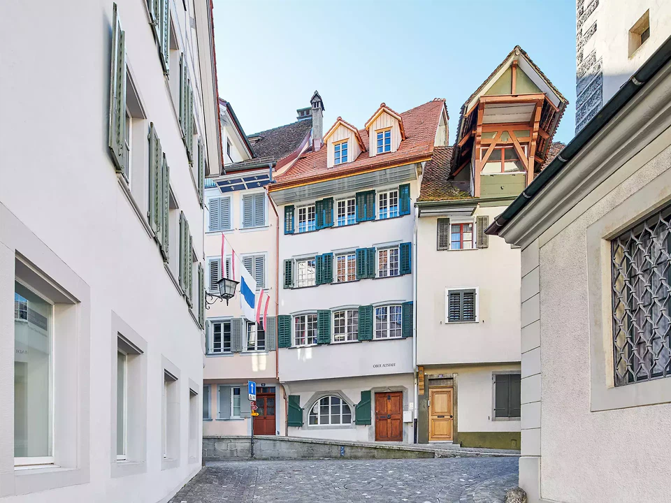 Pfrundhaus Keiser, Kanonenhaus, Zoug – Façade côté vieille ville