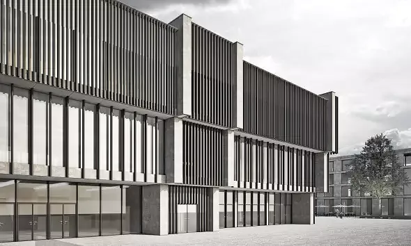 Aussenansicht des Eisstadions