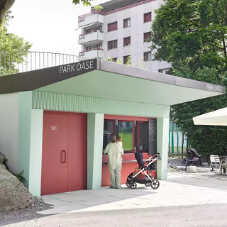 Umnutzung WC-Gebäude zu einer Buvette im Kyburgpark Sursee