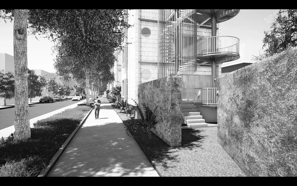 Strassenseitige Ansicht 2