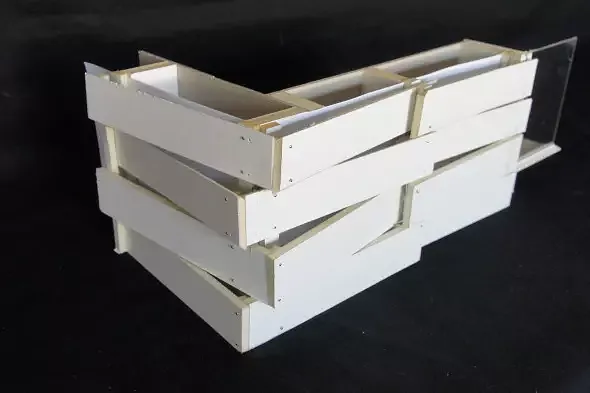 Maquette d'étude 1:10 - angle
