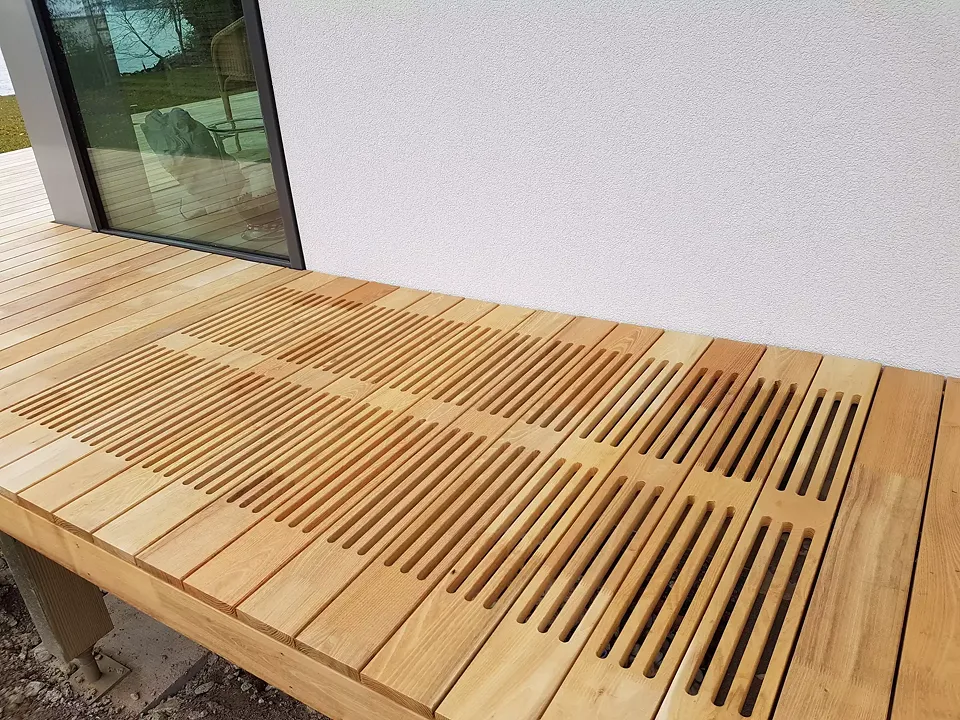 détail deck terrasse