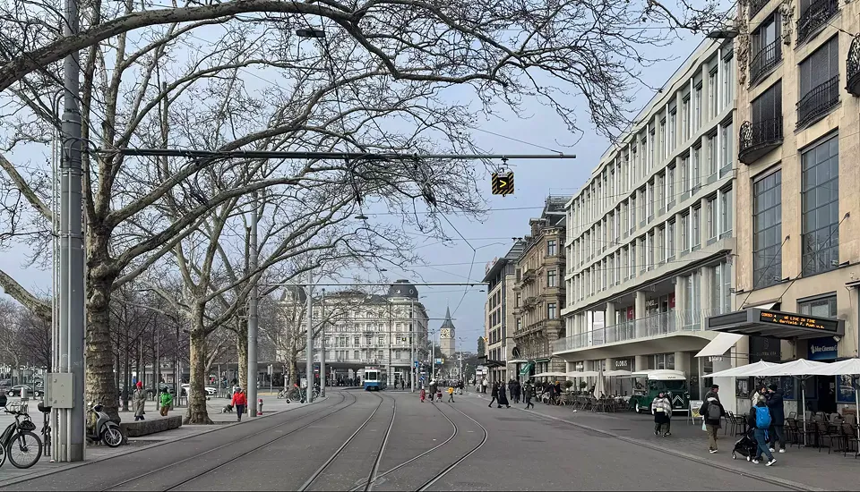 Blick zum Bellevue