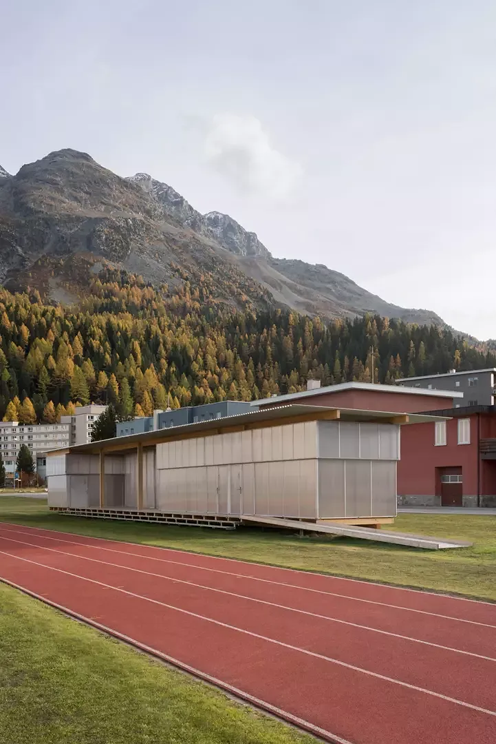 mobiler temporärer Pavillon - Ansicht Nord-Ost