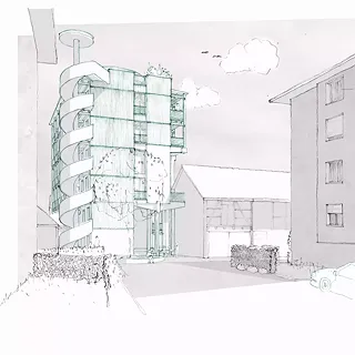 Logements pour étudiants et jardins